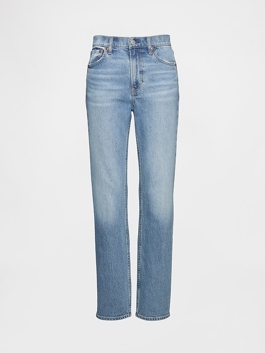 jeans dritti slim a vita alta anni 90