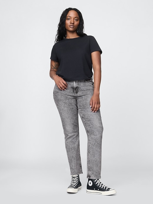 jeans slim vintage a vita alta
