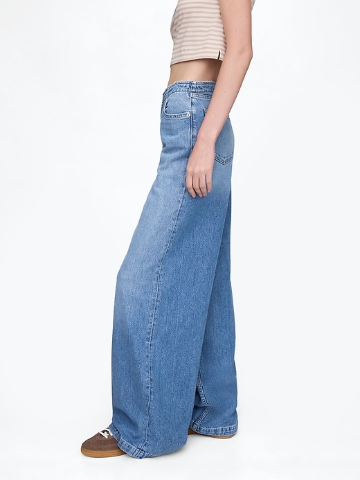 jeans larghi ultra morbidi a vita media