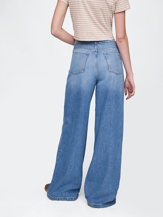 jeans larghi ultra morbidi a vita media