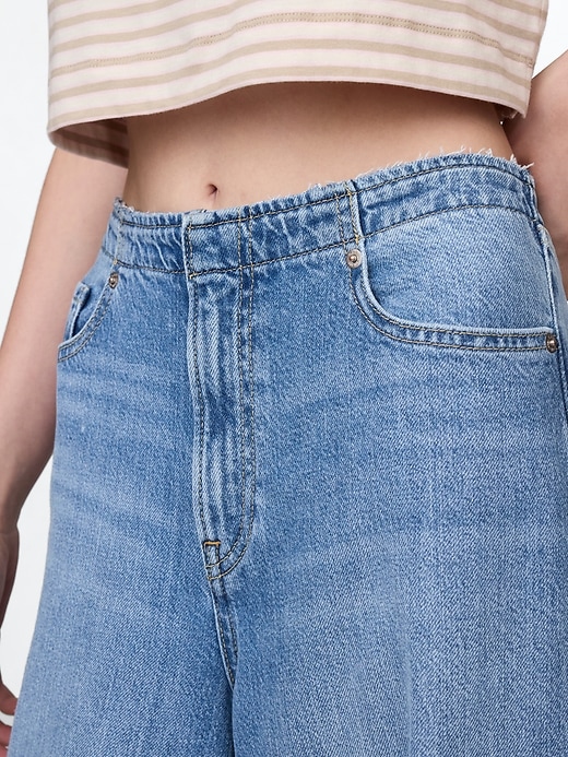 jeans larghi ultra morbidi a vita media