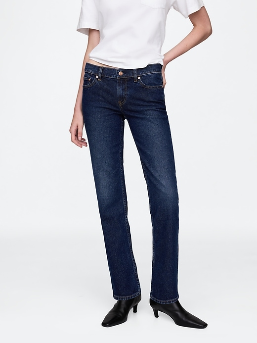 jeans slim dritti a vita bassa anni 90