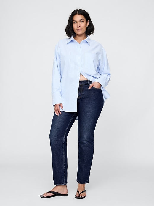 jeans slim dritti a vita bassa anni 90