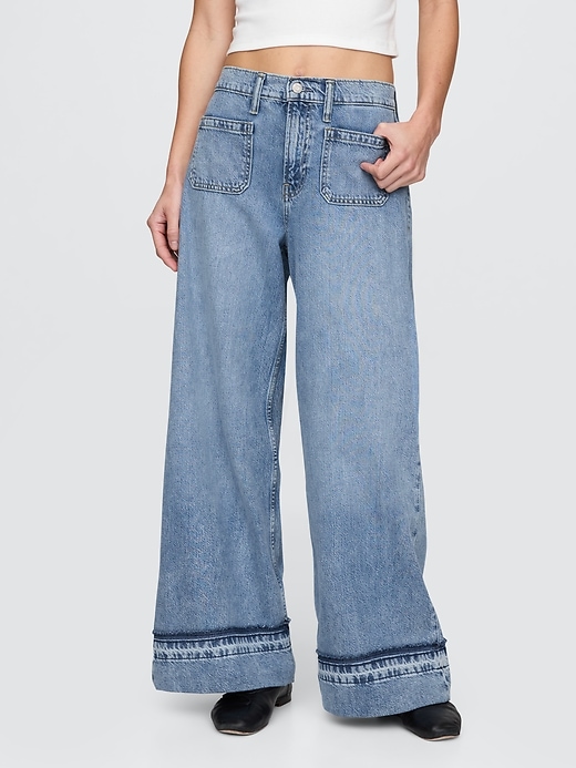 jeans larghi ultra morbidi a vita media