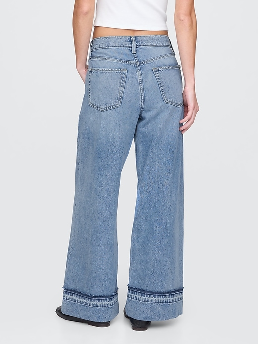 jeans larghi ultra morbidi a vita media