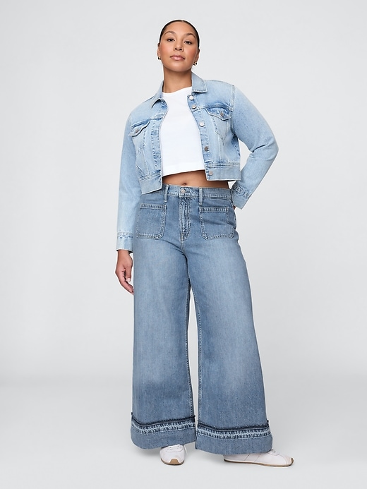 jeans larghi ultra morbidi a vita media