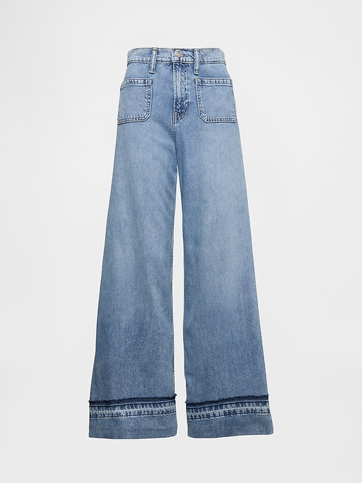 jeans larghi ultra morbidi a vita media