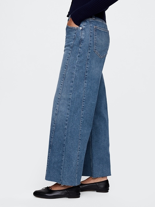 jeans a gamba larga e vita alta stride