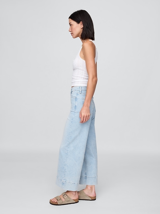 jeans a gamba larga e vita alta stride