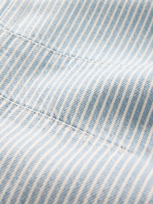 jeans a ferro di cavallo easy horseshoe a righe in denim ultra morbido a vita media