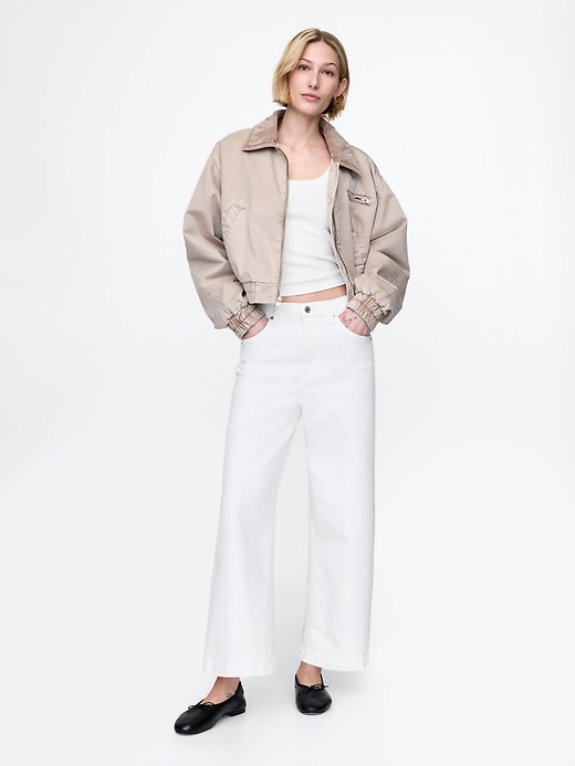 jeans a gamba larga e vita alta stride