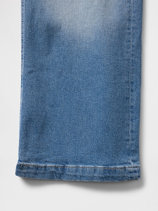 jeans a gamba larga high stride alla caviglia