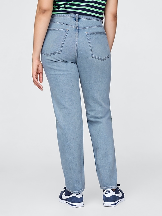 jeans dritti slim a vita alta anni 90