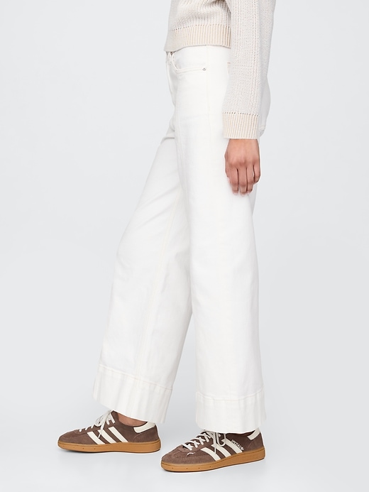 jeans a gamba larga e vita alta stride