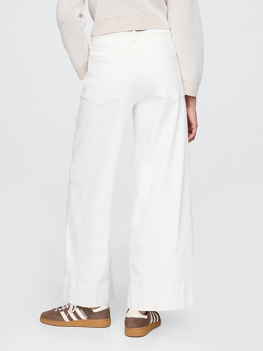 jeans a gamba larga e vita alta stride