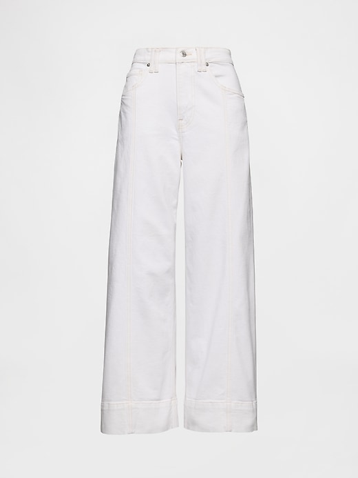 jeans a gamba larga e vita alta stride