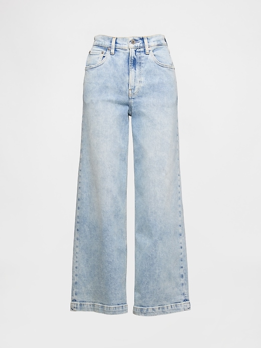 jeans a gamba larga e vita alta stride