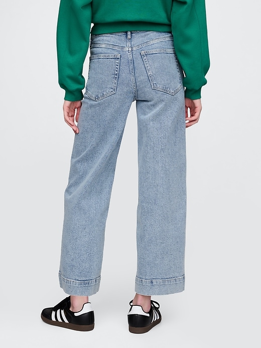 jeans a gamba larga e vita alta stride