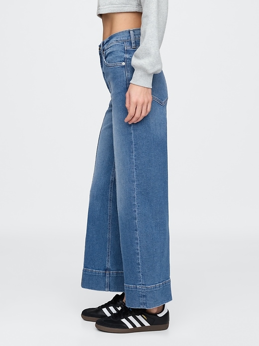 jeans a gamba larga e vita alta stride
