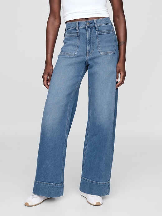 jeans a gamba larga high stride