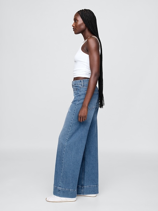 jeans a gamba larga high stride