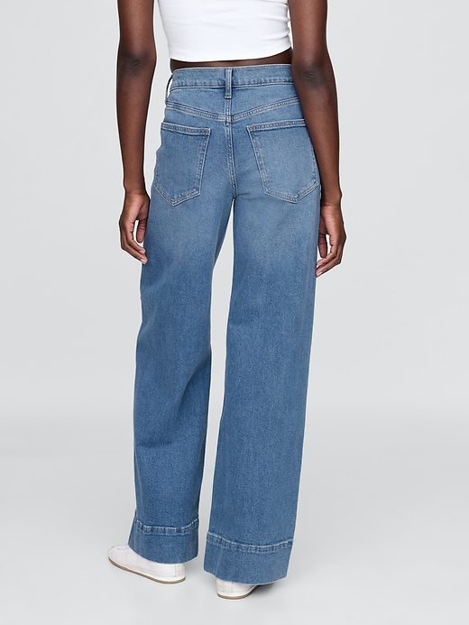 jeans a gamba larga high stride