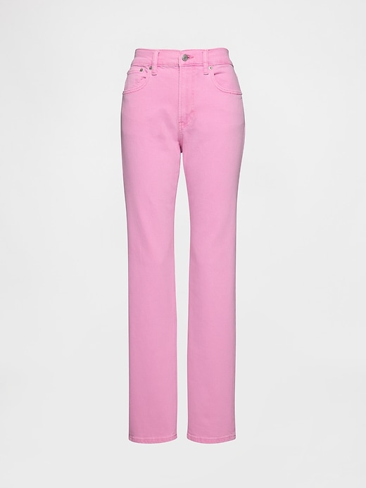 jeans dritti slim a vita alta anni 90