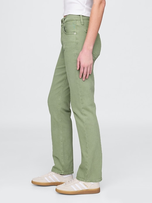 jeans dritti slim a vita alta anni 90