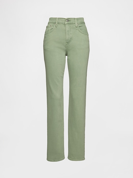jeans dritti slim a vita alta anni 90
