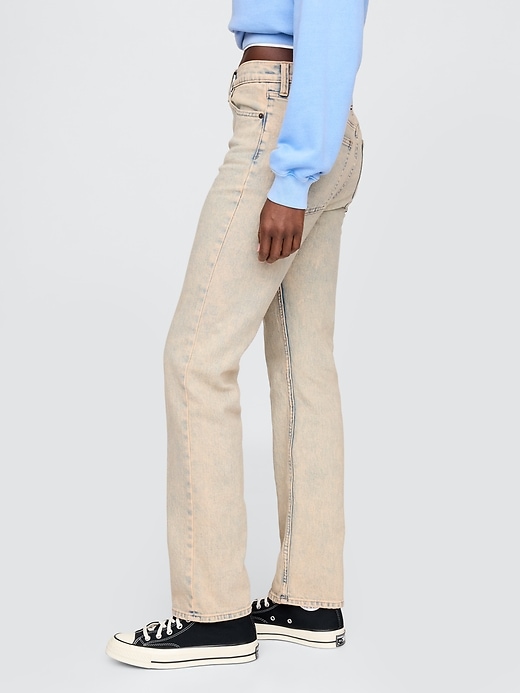 jeans dritti slim a vita alta anni 90