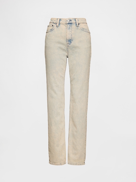 jeans dritti slim a vita alta anni 90