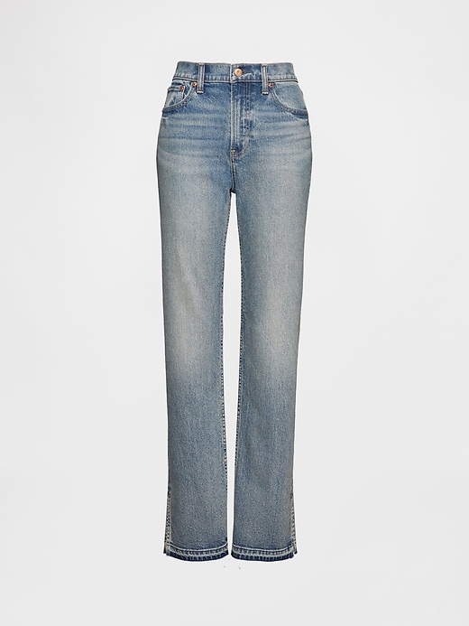 jeans dritti slim a vita alta anni 90