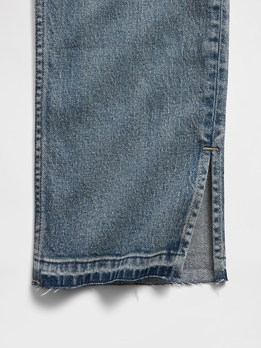 jeans dritti slim a vita alta anni 90