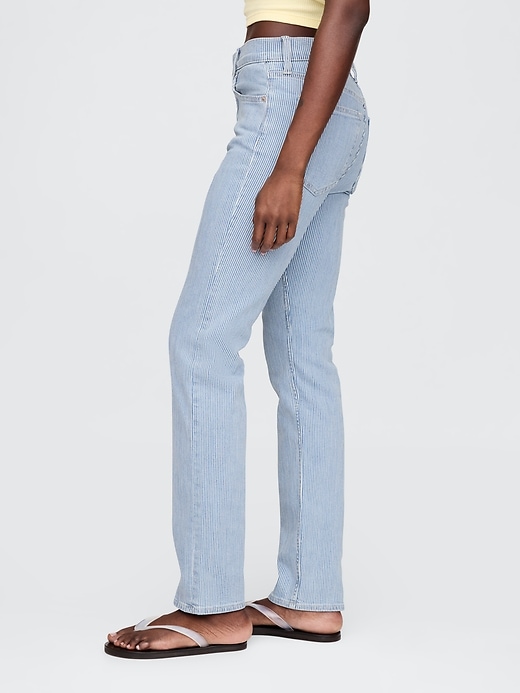 jeans dritti slim a vita alta anni 90