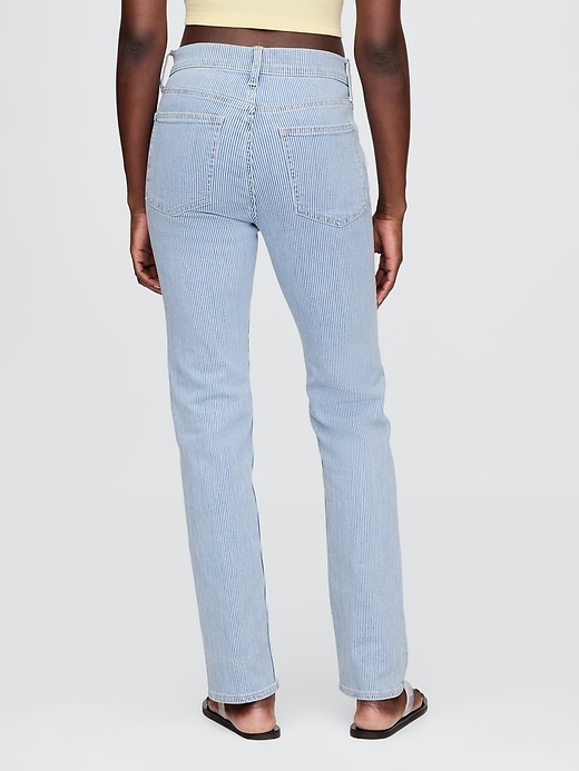jeans dritti slim a vita alta anni 90