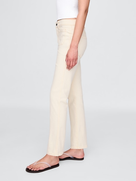 jeans dritti slim a vita alta anni 90