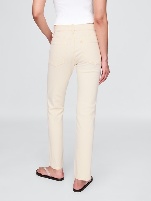 jeans dritti slim a vita alta anni 90