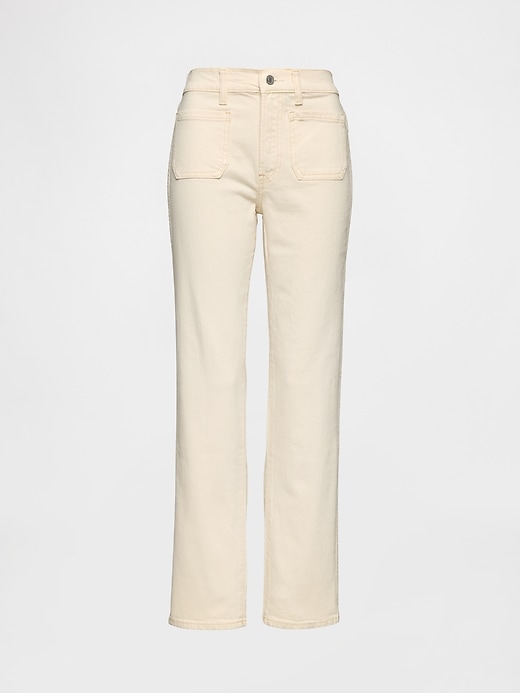 jeans dritti slim a vita alta anni 90