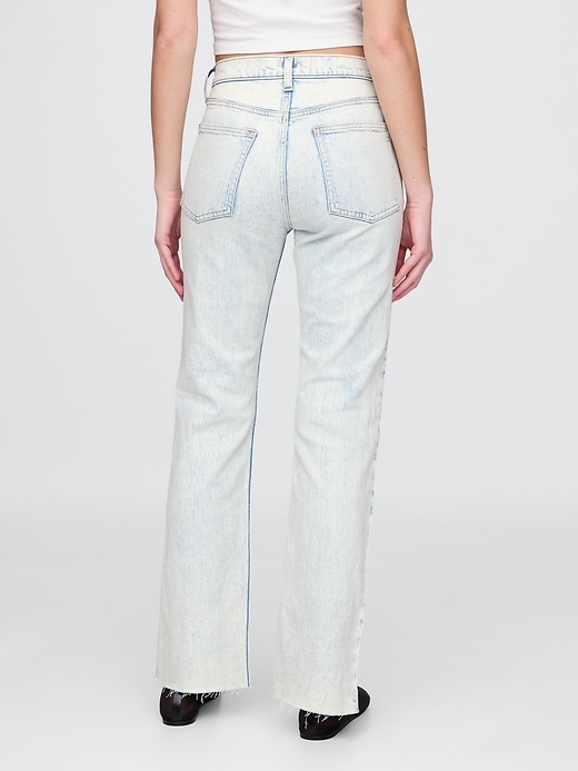 jeans dritti slim a vita alta anni 90