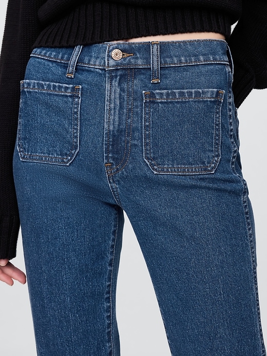 jeans dritti slim a vita alta anni 90