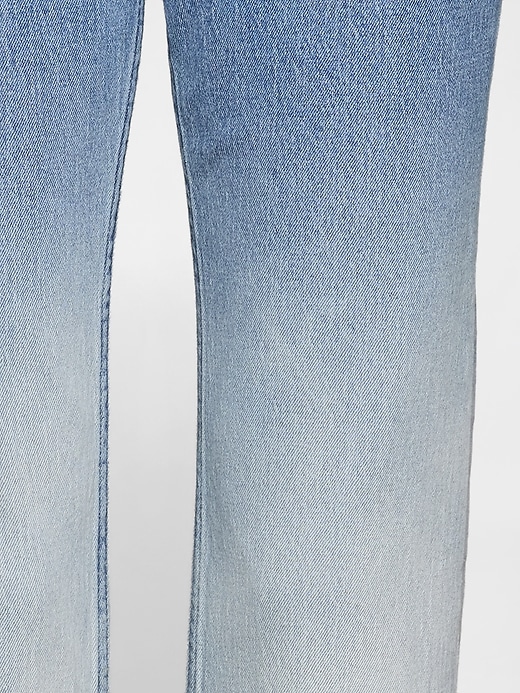 jeans slim dritti a vita alta con effetto sfumato anni 90