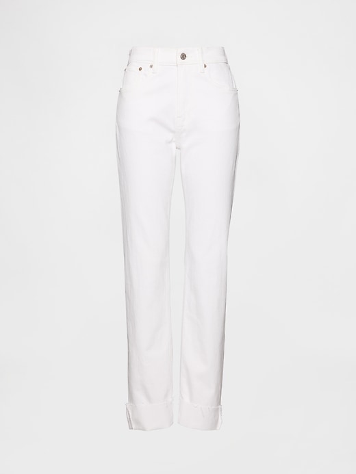 jeans dritti slim a vita alta anni 90