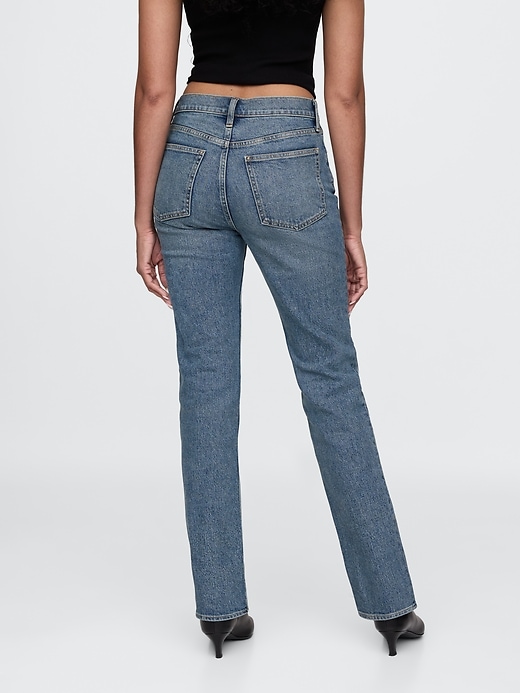 jeans dritti slim anni 90 a vita alta incrociati