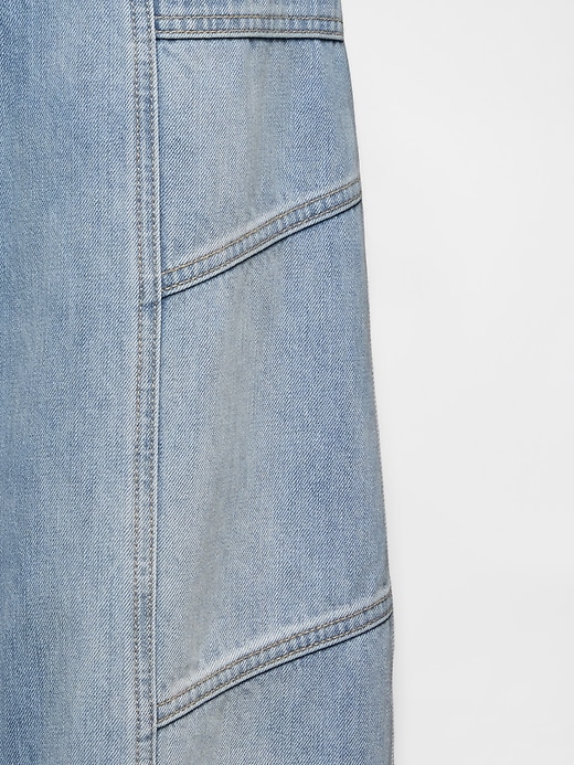 jeans a vita alta con cuciture