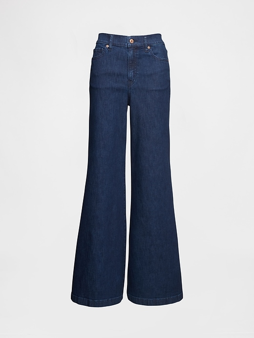jeans a zampa a vita alta