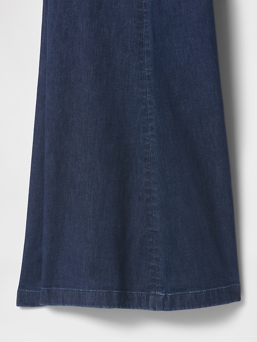 jeans a zampa a vita alta
