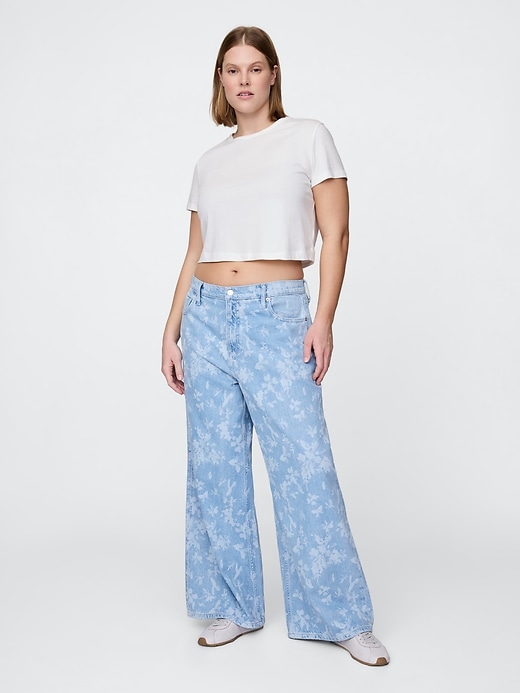 jeans larghi ultra morbidi a vita media