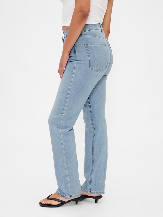 jeans slim dritti a vita alta anni 90
