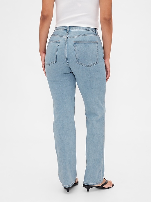 jeans slim dritti a vita alta anni 90