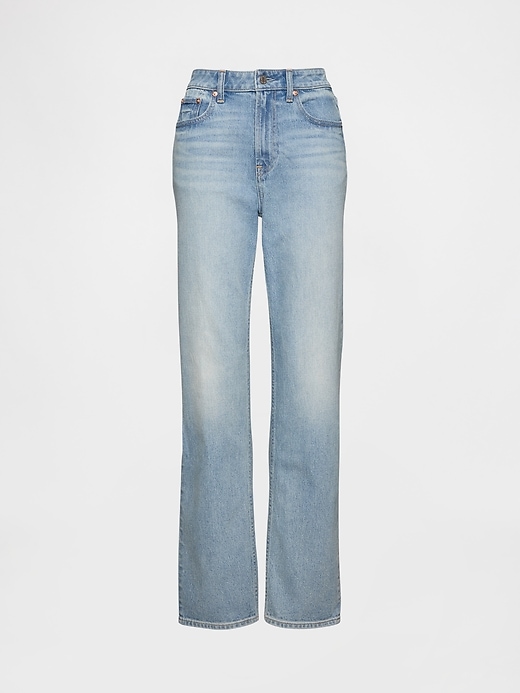 jeans slim dritti a vita alta anni 90